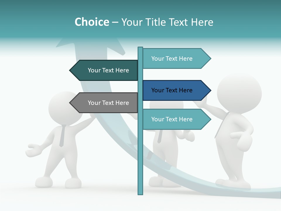 Achievement People Chart PowerPoint Template