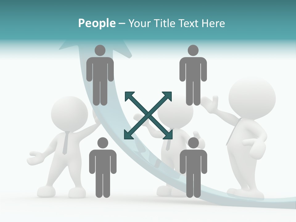 Achievement People Chart PowerPoint Template