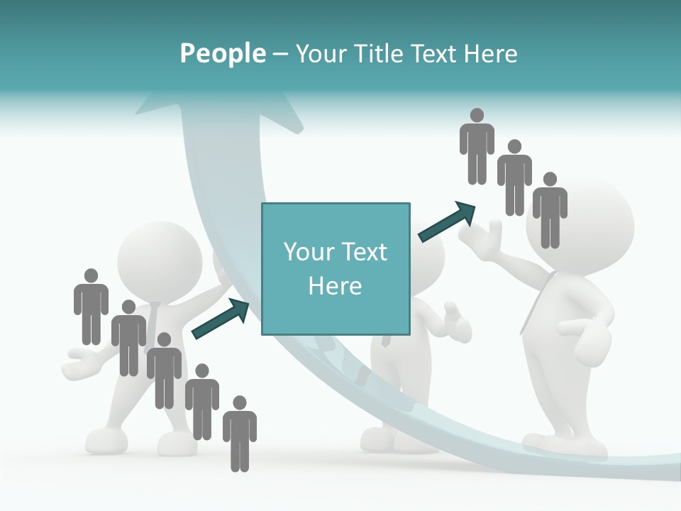 Achievement People Chart PowerPoint Template