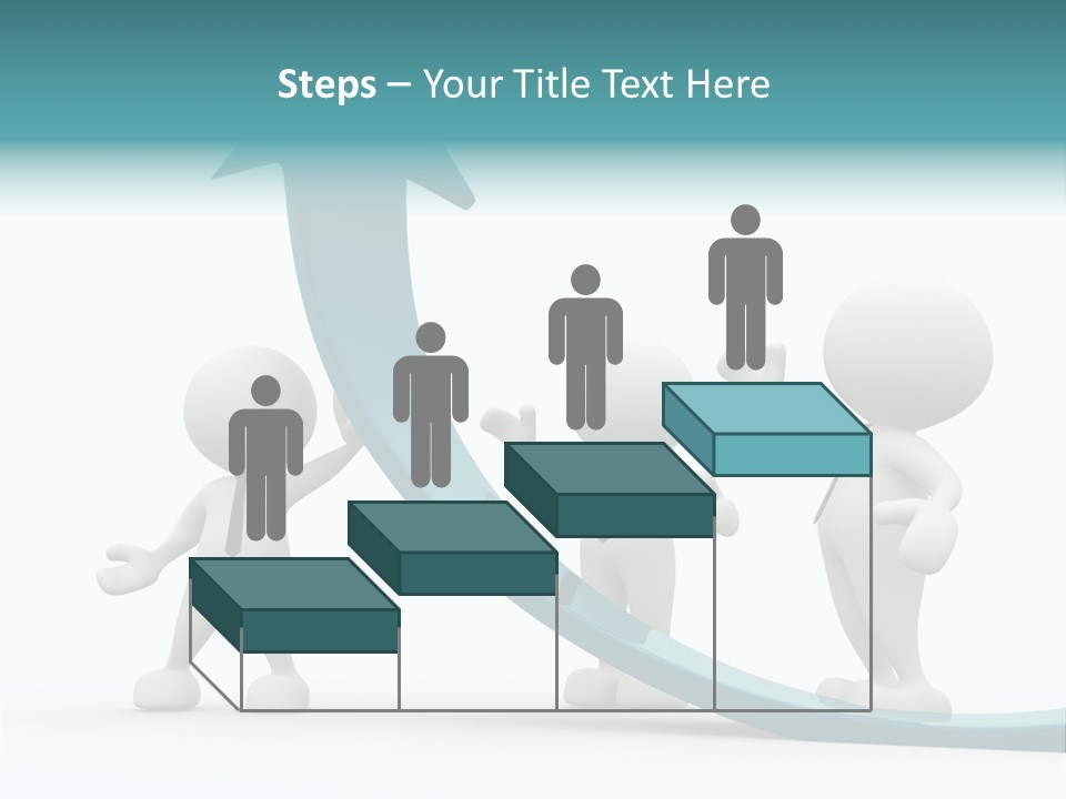 Achievement People Chart PowerPoint Template