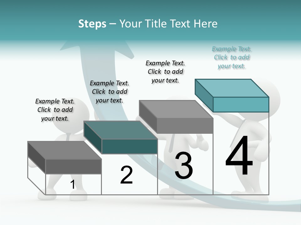 Achievement People Chart PowerPoint Template