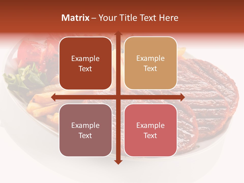 White Background Paprika Ready To Eat PowerPoint Template