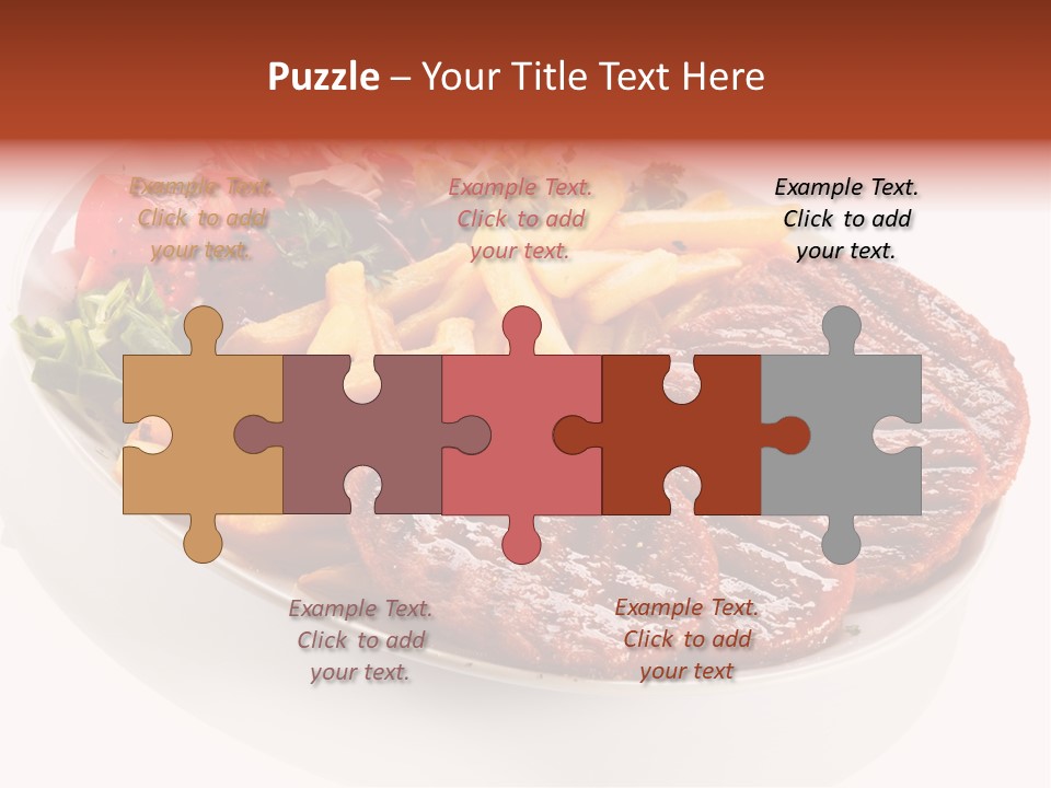 White Background Paprika Ready To Eat PowerPoint Template