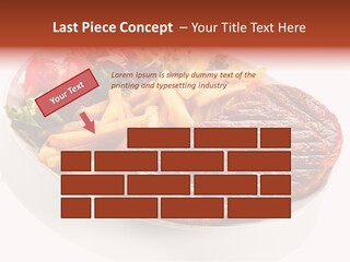 White Background Paprika Ready To Eat PowerPoint Template