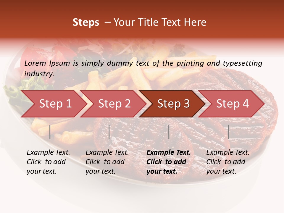 White Background Paprika Ready To Eat PowerPoint Template