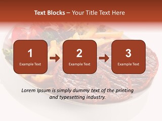 White Background Paprika Ready To Eat PowerPoint Template