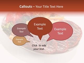 White Background Paprika Ready To Eat PowerPoint Template