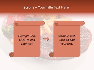 White Background Paprika Ready To Eat PowerPoint Template