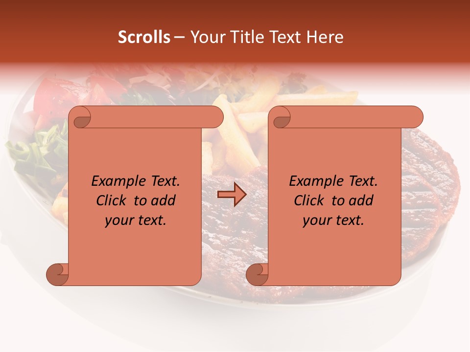 White Background Paprika Ready To Eat PowerPoint Template