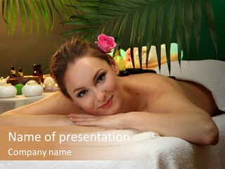 Person Beautiful Female PowerPoint Template