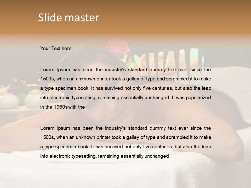 Person Beautiful Female PowerPoint Template