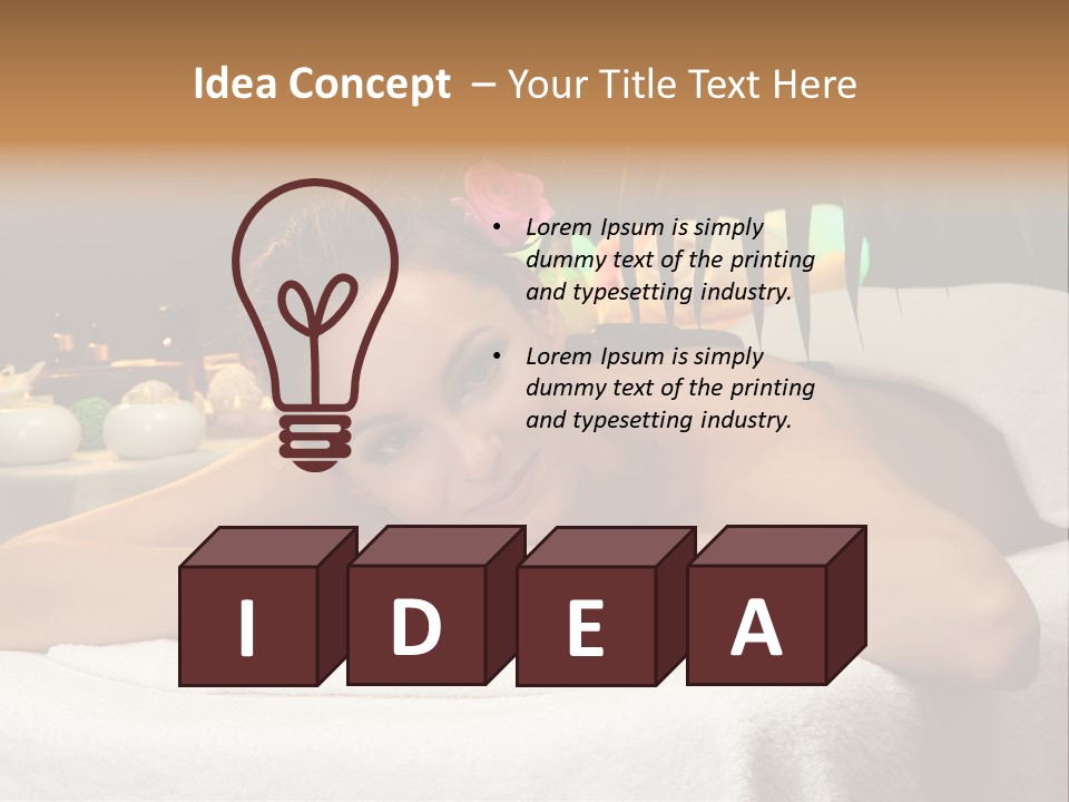 Person Beautiful Female PowerPoint Template