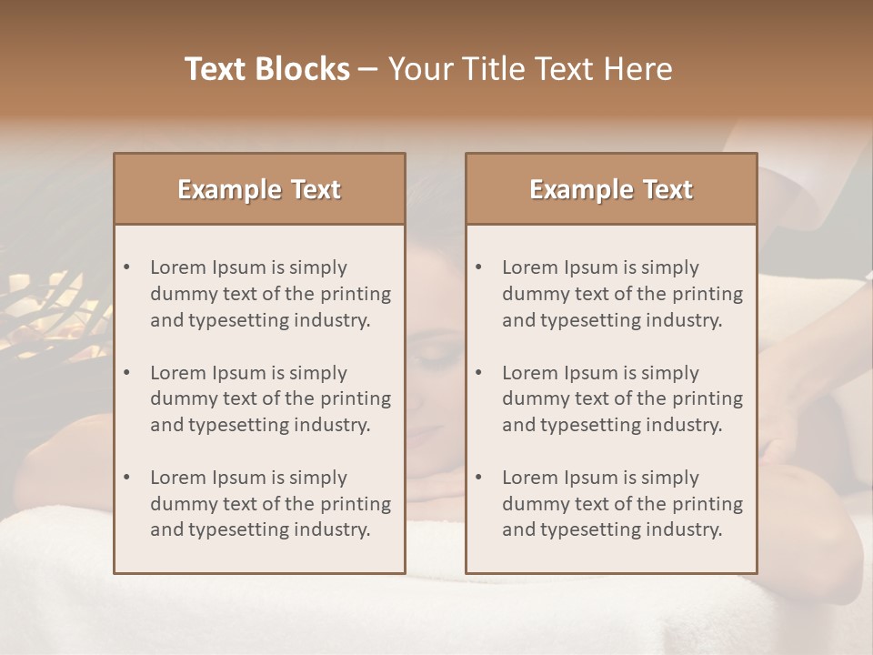 Woman Treatment Model PowerPoint Template