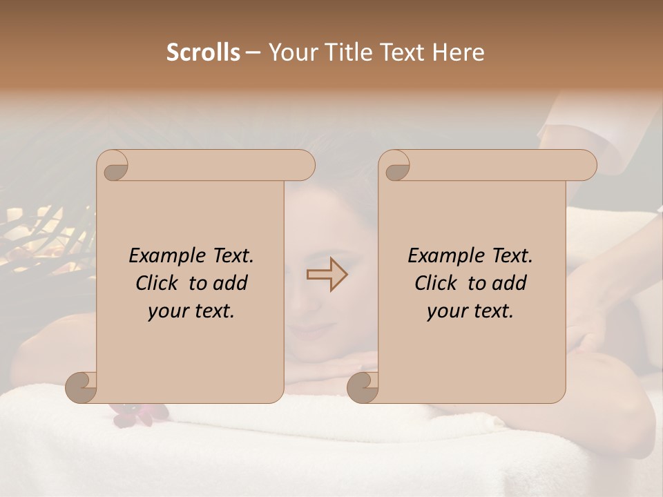 Woman Treatment Model PowerPoint Template