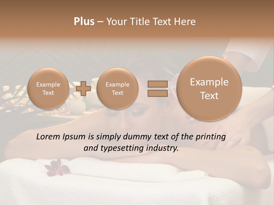 Woman Treatment Model PowerPoint Template