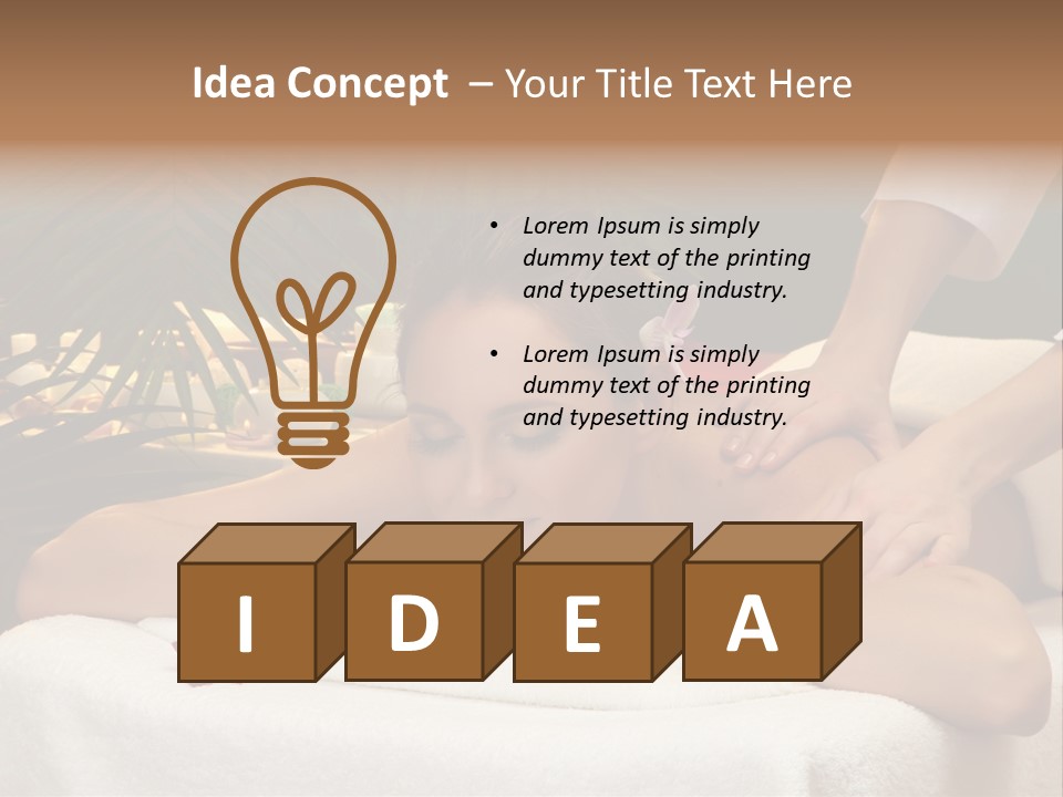 Woman Treatment Model PowerPoint Template