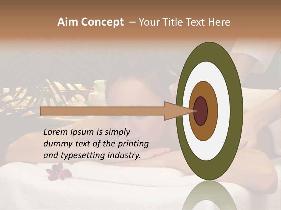 Woman Treatment Model PowerPoint Template