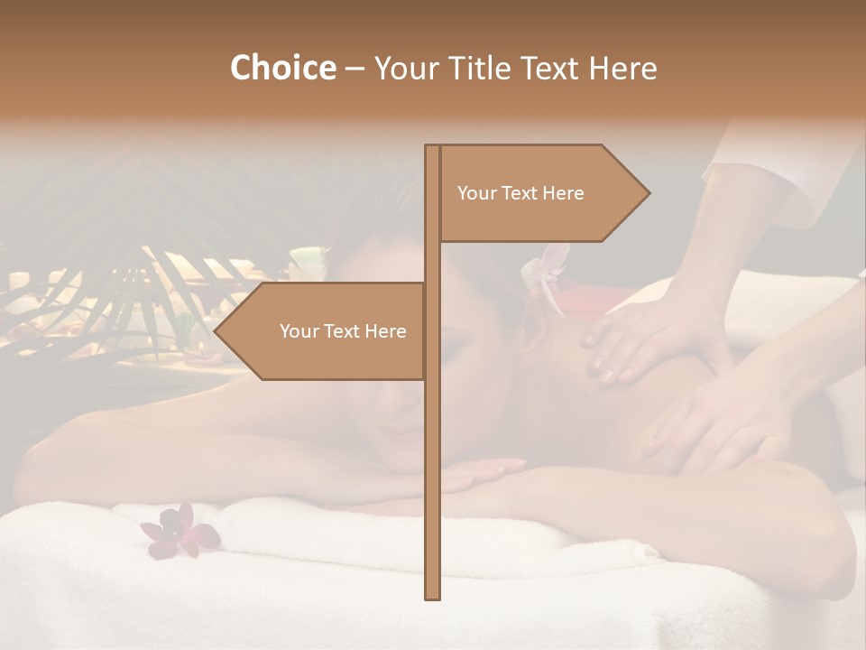 Woman Treatment Model PowerPoint Template