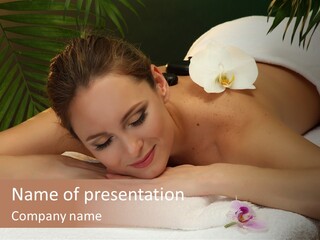 Massage Hot White PowerPoint Template