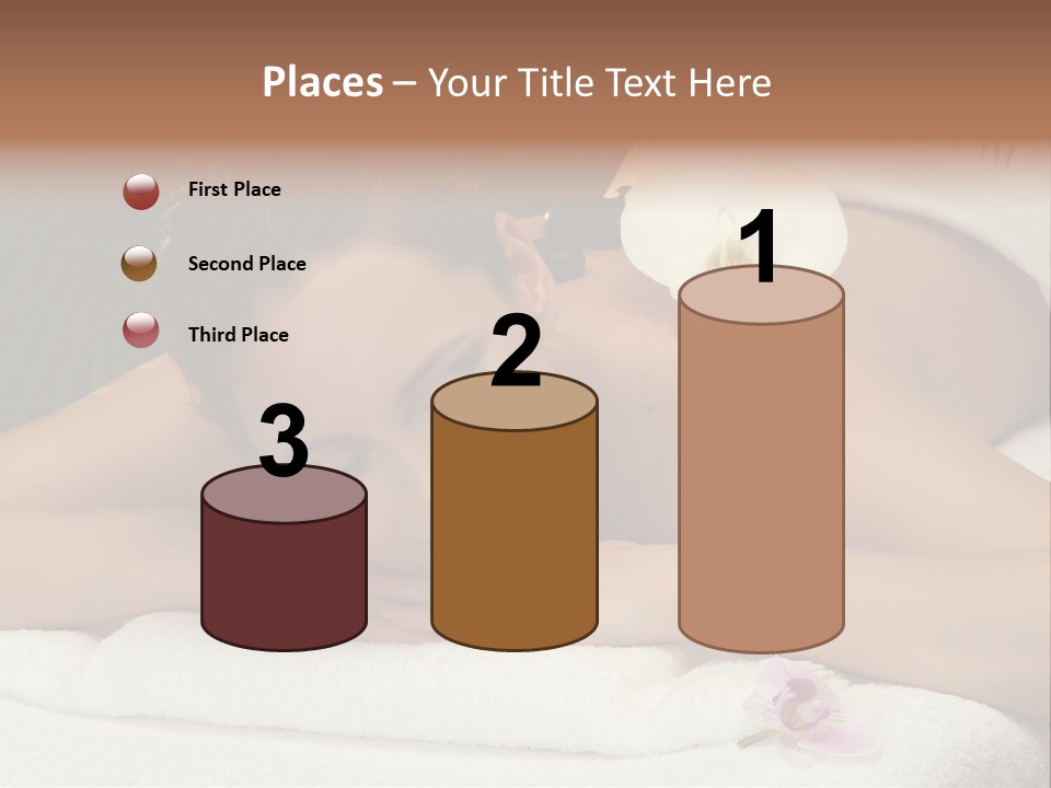 Massage Hot White PowerPoint Template