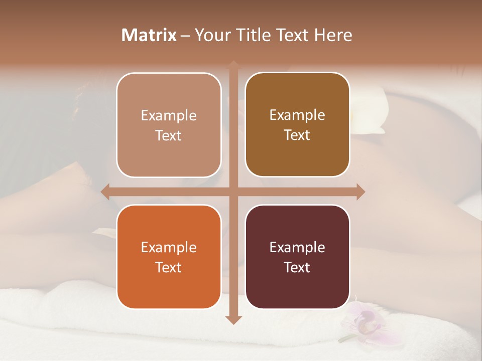 Massage Hot White PowerPoint Template