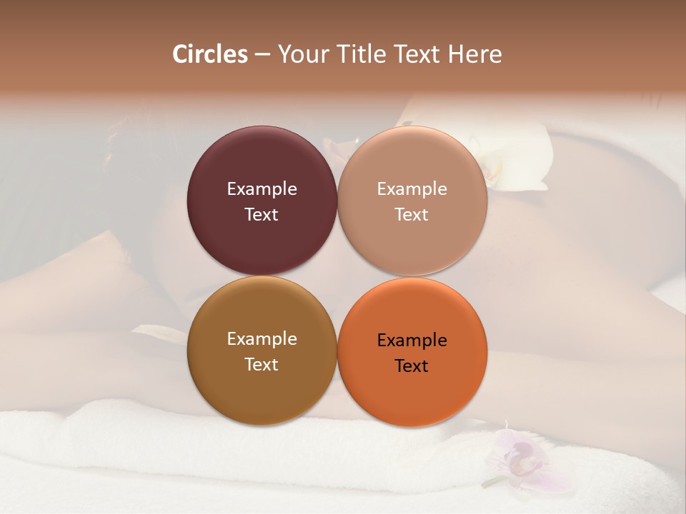 Massage Hot White PowerPoint Template