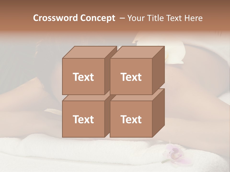 Massage Hot White PowerPoint Template