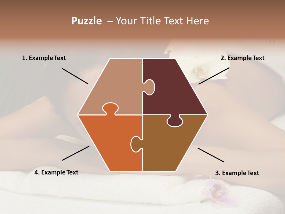 Massage Hot White PowerPoint Template