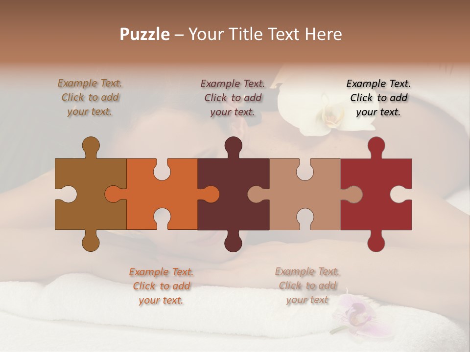 Massage Hot White PowerPoint Template