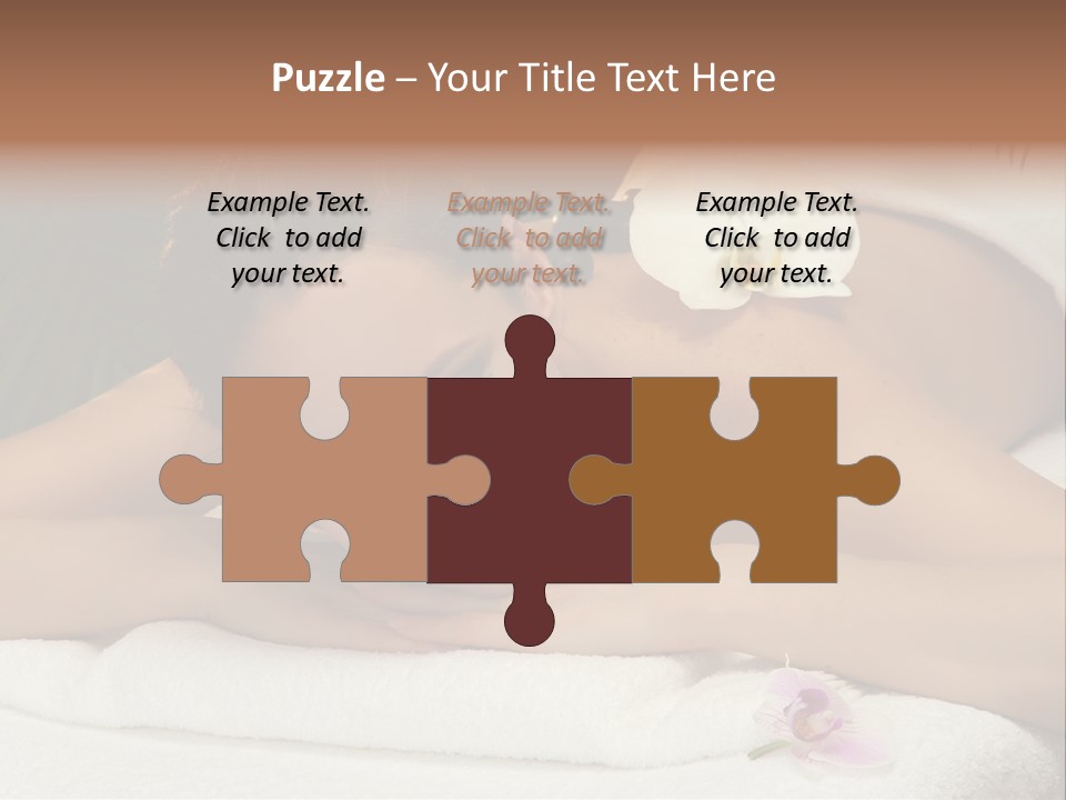 Massage Hot White PowerPoint Template