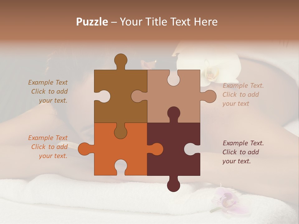 Massage Hot White PowerPoint Template