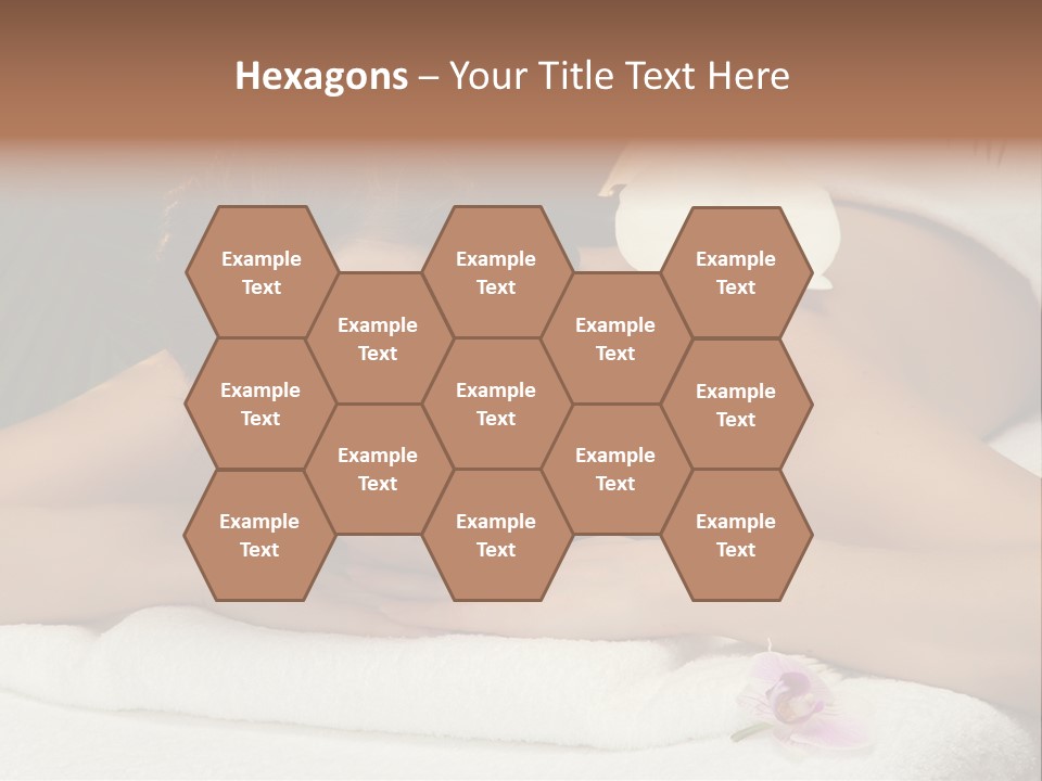 Massage Hot White PowerPoint Template