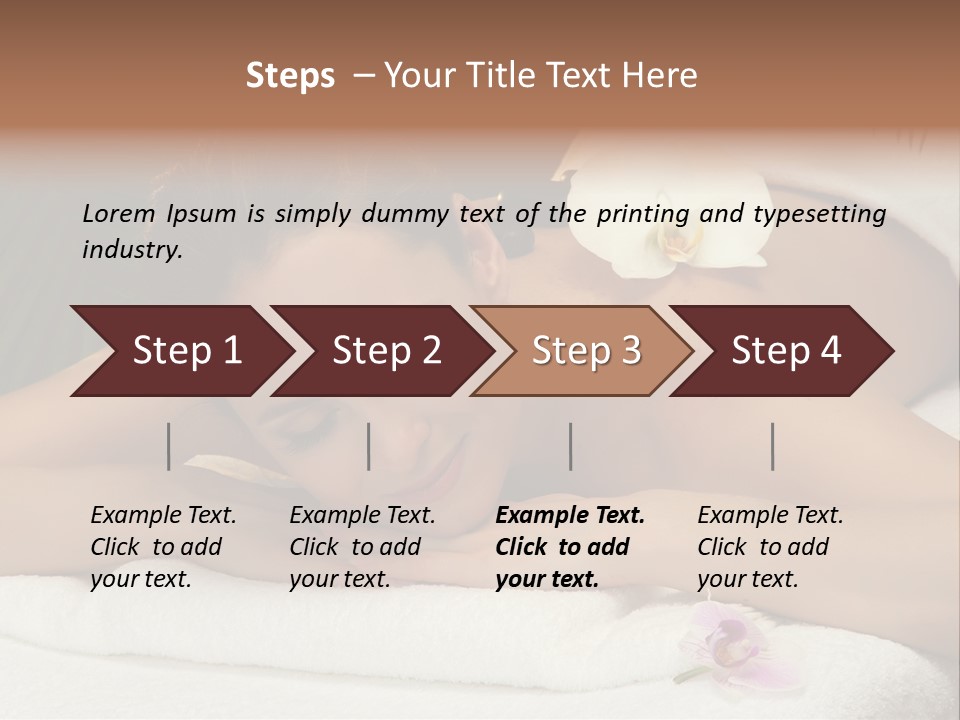 Massage Hot White PowerPoint Template