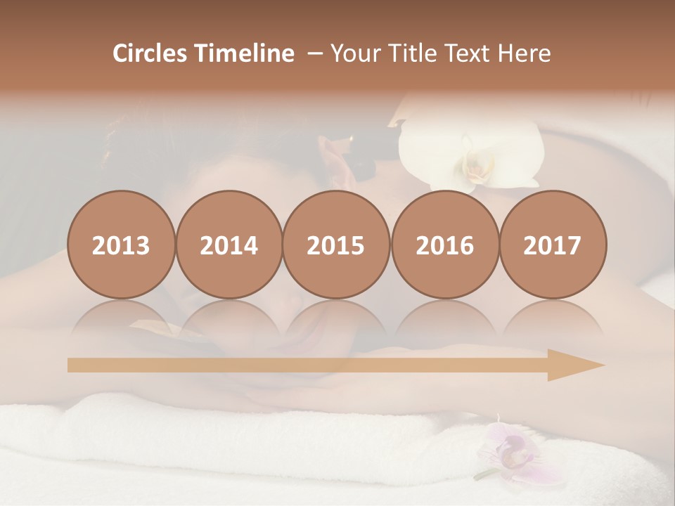 Massage Hot White PowerPoint Template