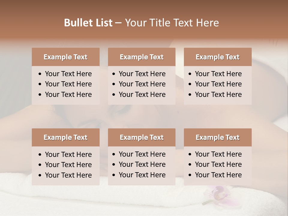 Massage Hot White PowerPoint Template