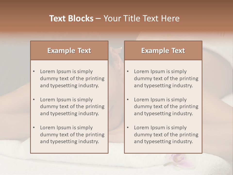 Massage Hot White PowerPoint Template