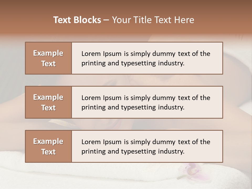 Massage Hot White PowerPoint Template