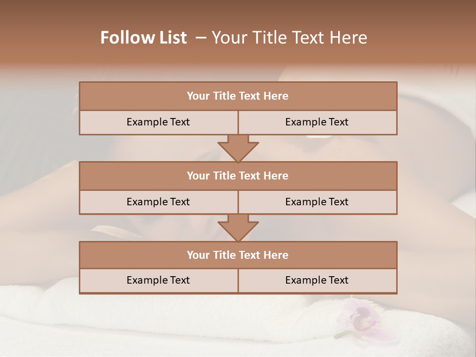 Massage Hot White PowerPoint Template