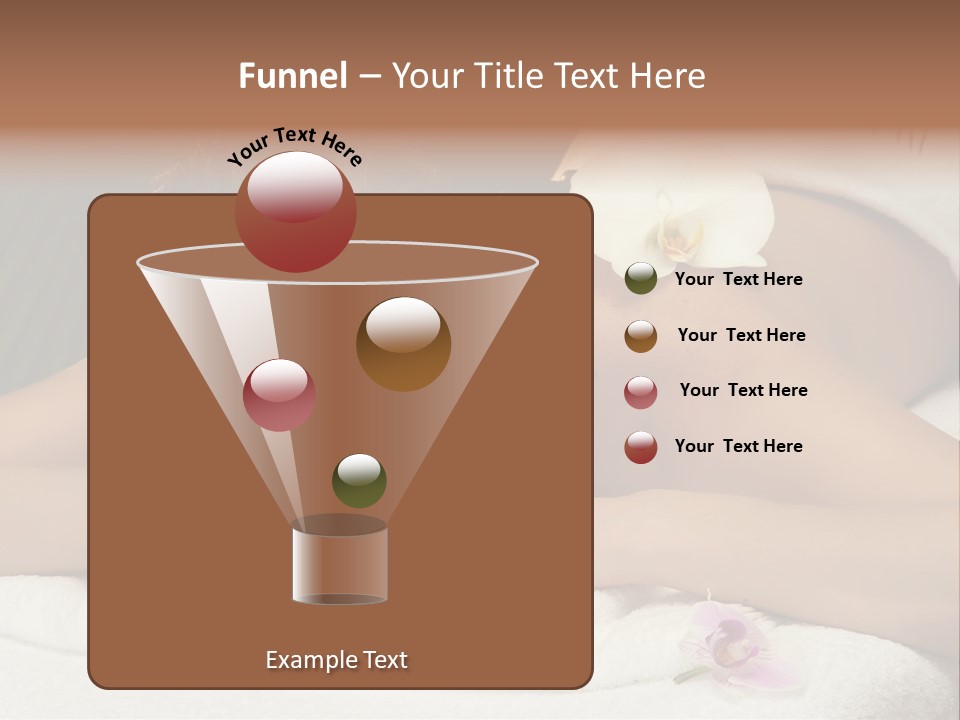 Massage Hot White PowerPoint Template