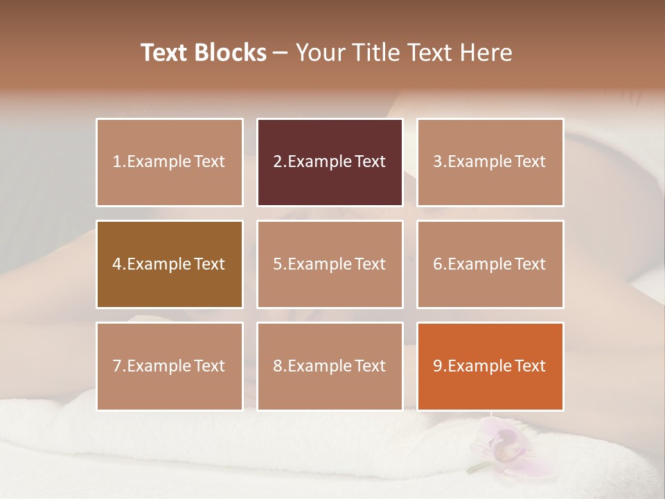 Massage Hot White PowerPoint Template