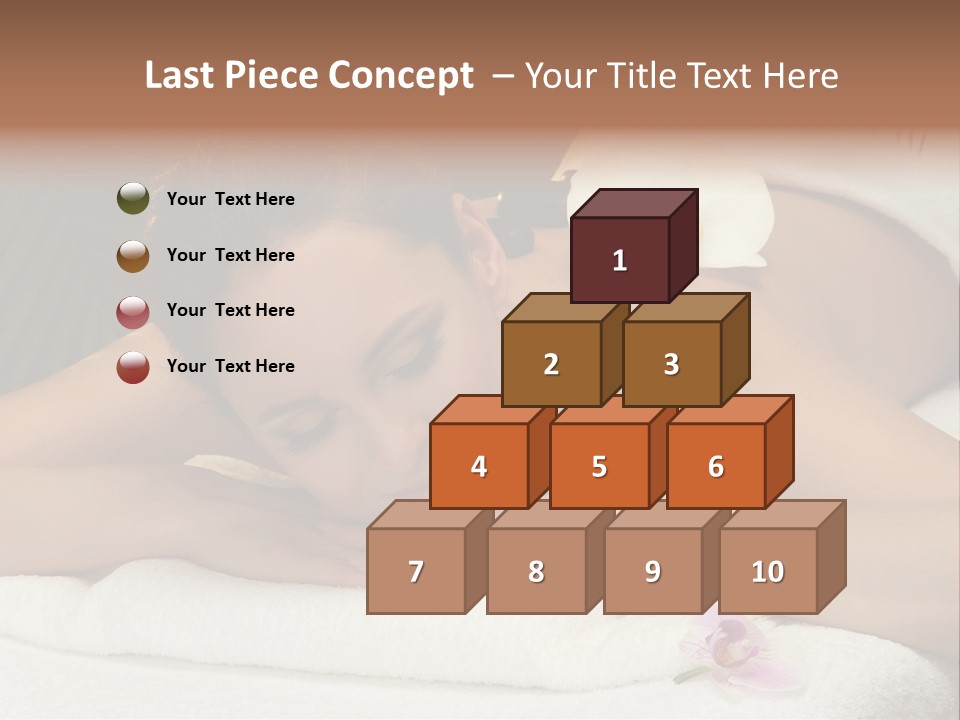 Massage Hot White PowerPoint Template