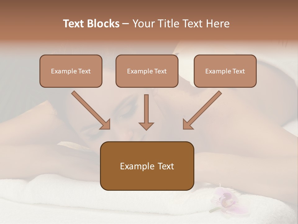 Massage Hot White PowerPoint Template