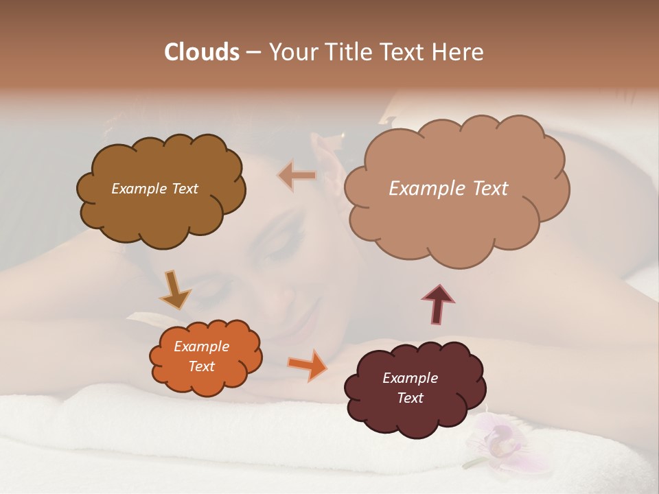 Massage Hot White PowerPoint Template