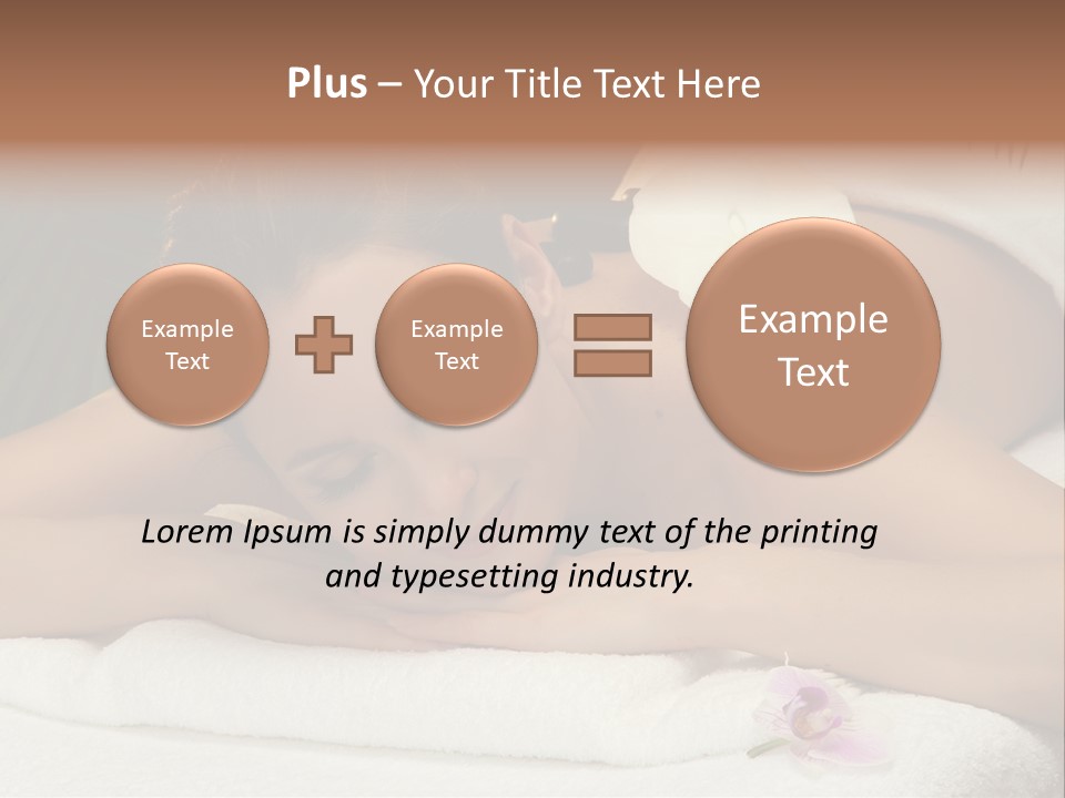Massage Hot White PowerPoint Template