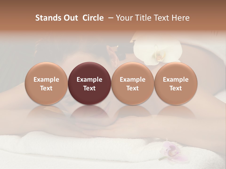 Massage Hot White PowerPoint Template