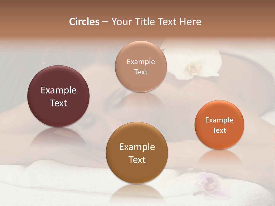 Massage Hot White PowerPoint Template
