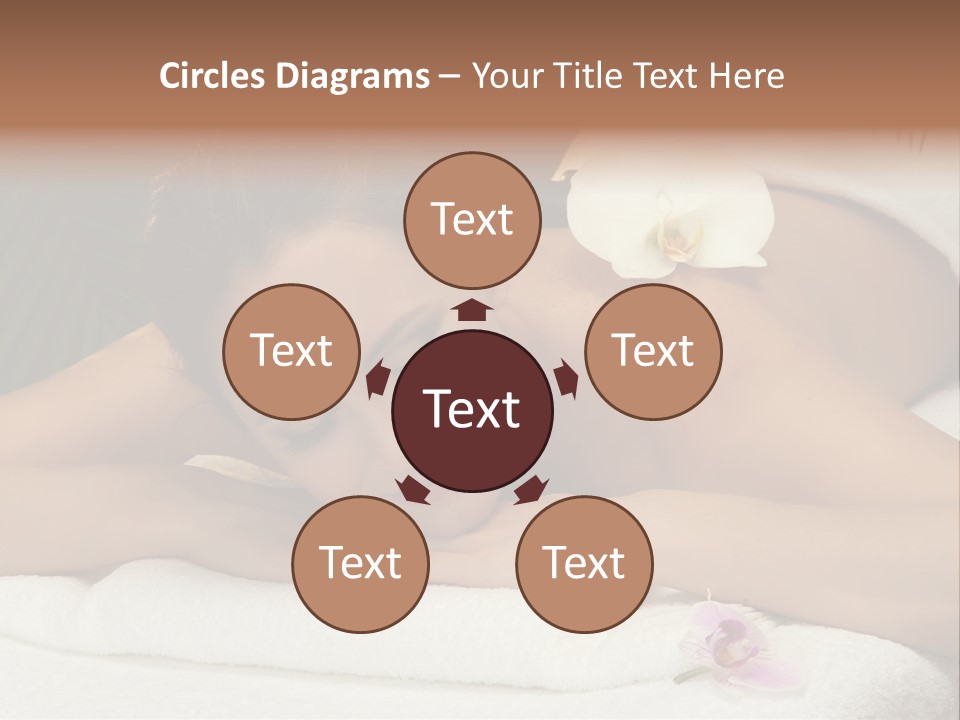 Massage Hot White PowerPoint Template