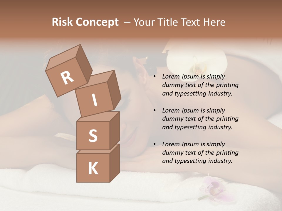 Massage Hot White PowerPoint Template