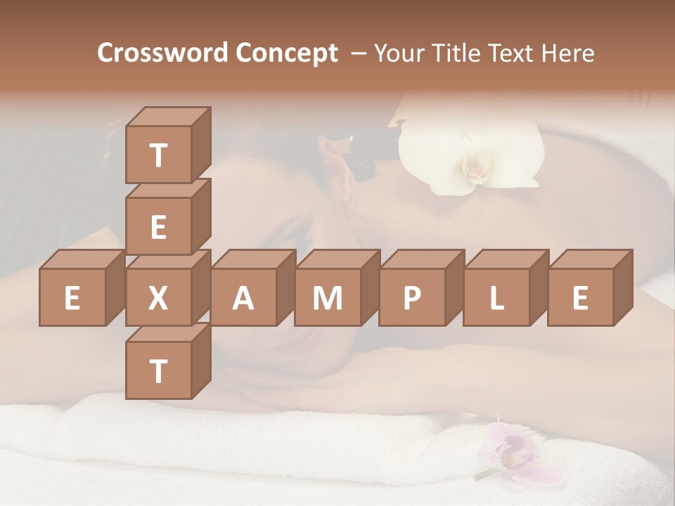 Massage Hot White PowerPoint Template