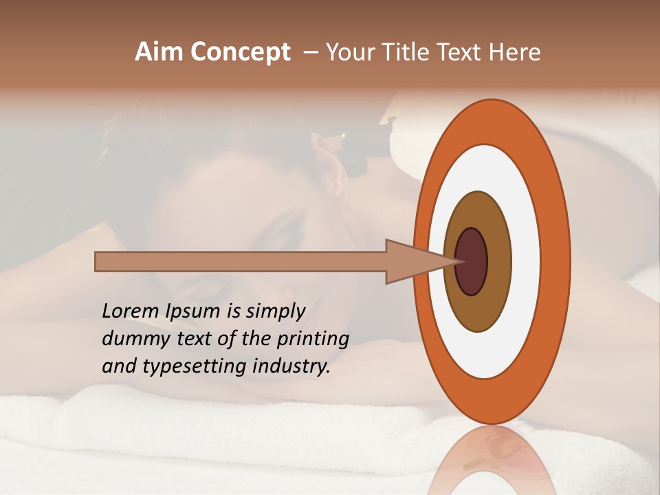 Massage Hot White PowerPoint Template